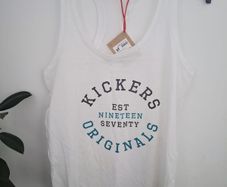 White KicKers top. Size UK10