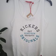 White KicKers top. Size UK10