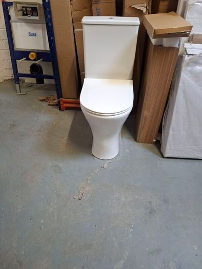 Freya open back comfort height WC soft close seat