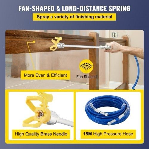 NEW SALE | All-in-One Airless Paint Sprayer 15m Gun Spray Painting Extension Filter for Wall & Ceiling/Wood & Metal Paint