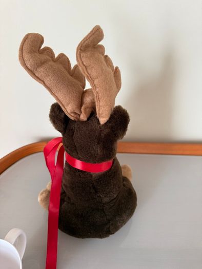 Festive Moose soft toy and Santa Express Childrens Christmas cup