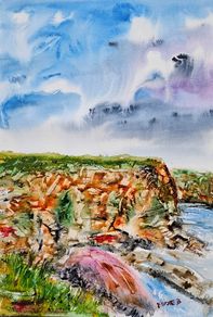 red head co Wexford watercolour