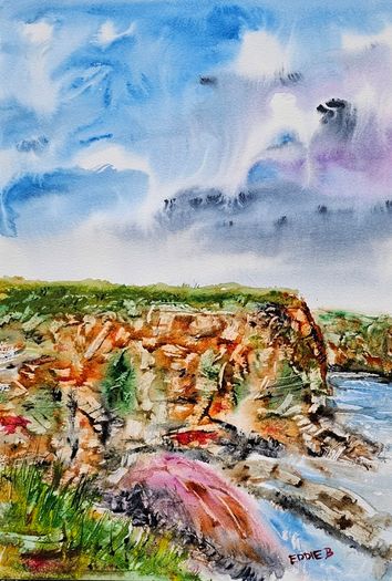 red head co Wexford watercolour