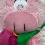 Plush Pig Paws with flowers pink Paws Dirty Please look at the pictures Image 3