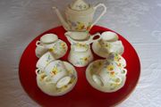 TUSCAN CHINA PLANT Art Deco Fine China 15 Piece Coffee Set - Real Gem.