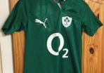 Ireland Rugby. Official Puma Youths Age 14 Years Home Jersey. Collect In Dublin Or Receive Via Post.