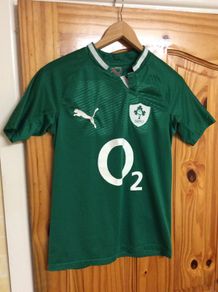 Ireland Rugby. Official Puma Youths Age 14 Years Home Jersey. Collect In Dublin Or Receive Via Post.