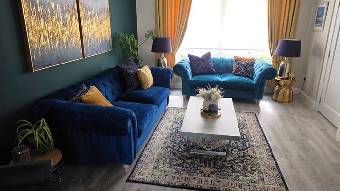 Teal 2 Seater Velvet Sofa - Next Home