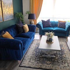 Teal 2 Seater Velvet Sofa - Next Home