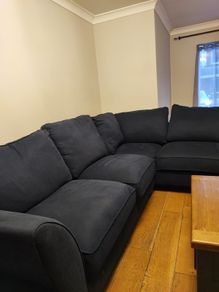 Navy L Shaped Couch