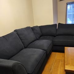 Navy L Shaped Couch