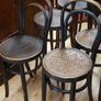 Lot of 8 Antique Bentwood Bistro Chairs, c.1900 Image 3