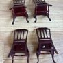 Quality Dolls House Mahogany Furniture Set 7 Pieces Image 5