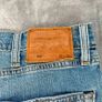 Levis 502 Premium Mens Jeans Blue W38 L31 Straight - Stretch Denim- Big E Image 5