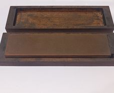 Vintage Norton India No 188 Combination Oilstone In an Ashford Emir Handcrafted  Oilstone Box