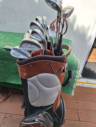 Golf clubs, starter set and bag