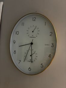 Gold Frame Wall Clock