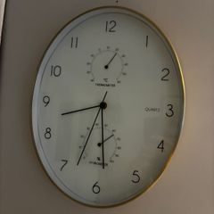 Gold Frame Wall Clock
