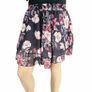 Print Tiered Frill Mini Skirt roses Image 2