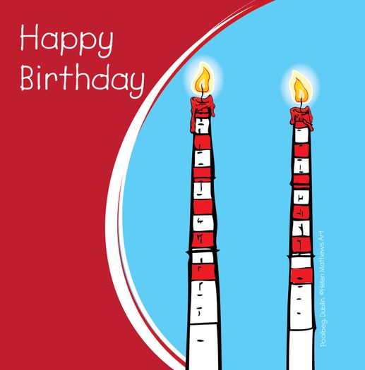 Poolbeg birthday cards by Helen Mathews