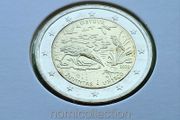 Lithuania 2021 year Uncirculated 2 Euro coin.