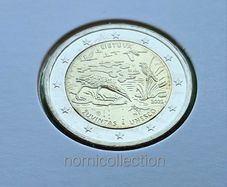 Lithuania 2021 year Uncirculated 2 Euro coin.