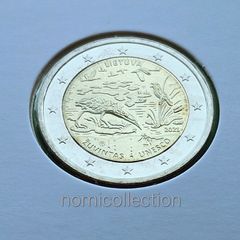 Lithuania 2021 year Uncirculated 2 Euro coin.