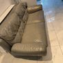 grey leather couch Image 2