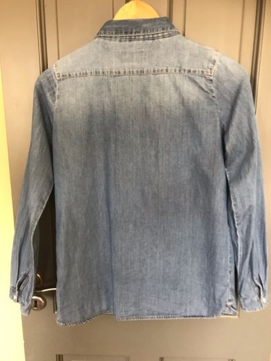 Pennys girls denim long sleeved shirt aged 12-13 years