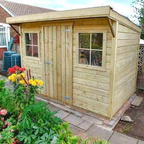 Garden Pent Shed