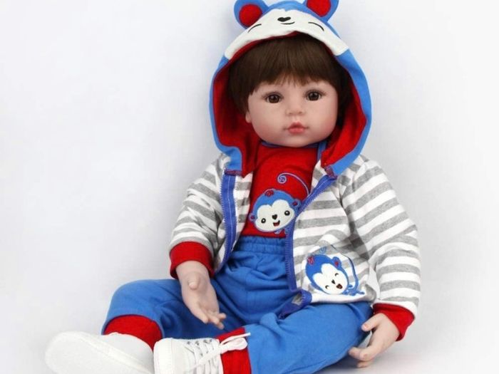 Reborn Baby Dolls 20" Real Soft Vinyl Silicone Realistic Dolls Toddler Lifelike Reborn Baby Boy Toys For Age3 plus (FREE POSTAGE)