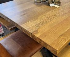 Ex Display Solid Heavy Oak Dining Table 180cm