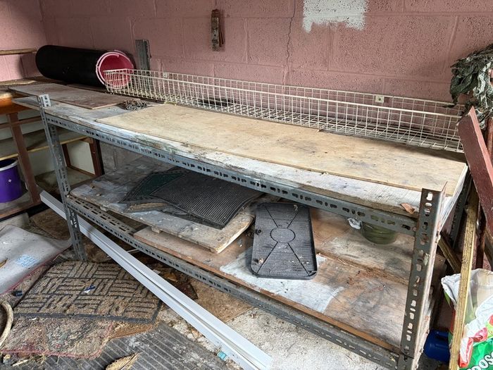 Metal shelves for shed / garage