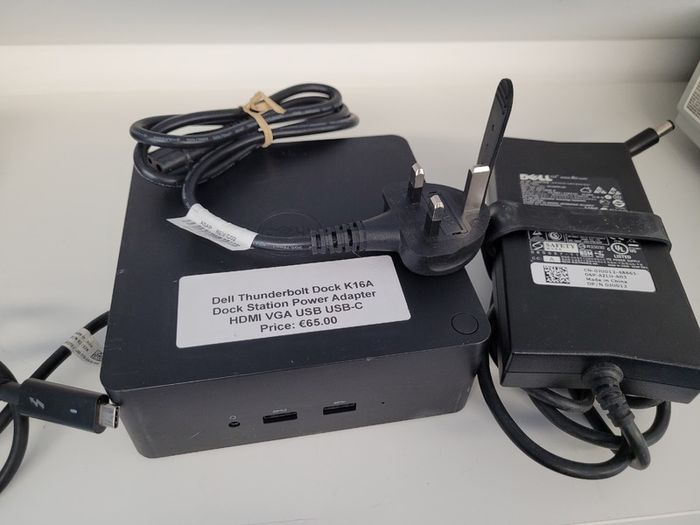 Dell Thunderbolt Dock Station K16A K16A001 USB-C with Power Supply