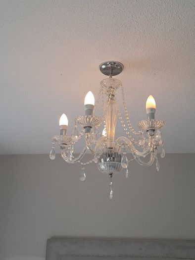 Glass chandelier