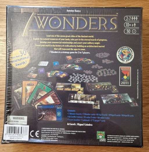 Seven Wonders Boardgame  - NEW