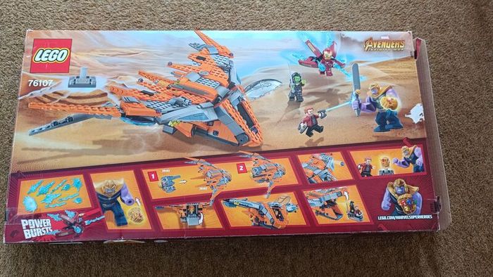 Lego 76107 Thanos Ultimate battle and 76102 Thor's weapon quest  in one