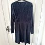 Moves Navy Velvet Dress L Image 6