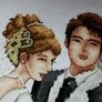 Handmade Cross Stitch Embroidery - Wedding happy forever Image 2
