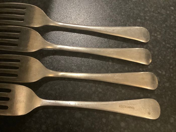 4 Old Dinner Forks