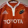 Munster Jersey. Official Adidas Mens Munster Rugby Home Jersey.  Seasons 2009/2011. Authentic Original From The Time. Not A Modern Day Remake. Image 3