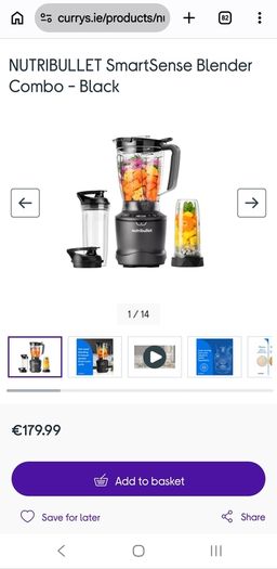 Nutribullet smartsense blender combo
