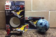 Star Wars naboo starfighter  &amp; naboo Lego set no 9674 - full and complete!!