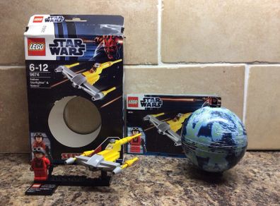 Star Wars naboo starfighter  & naboo Lego set no 9674 - full and complete!!