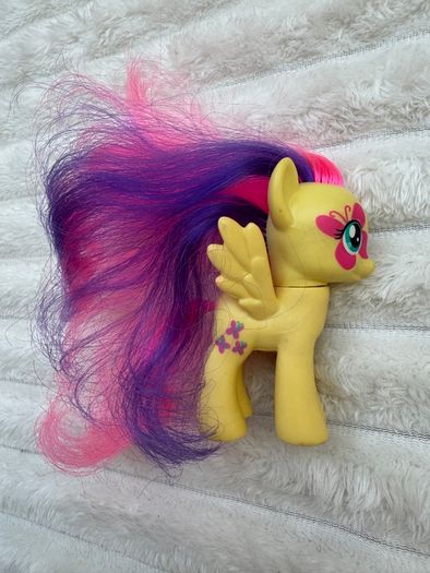 My Little Pony G4 Rainbow Rocks Fluttershy Brushable Butterfly Over Eye Used Please see photos