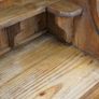Mexican Rustic Pine Cantina Bar Cabinet with Tambour Image 9