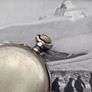 Late 1800s Silver Swiss Made Antique Pocket Watch Image 8