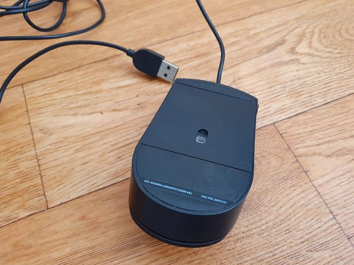 Lenovo Wired USB Mouse - Red Scroll Wheel