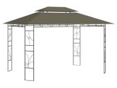 Gazebo 4x3x2.7 m Taupe 160 g/m Sq