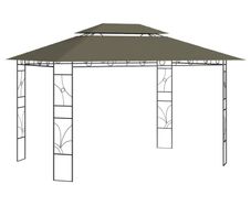 Gazebo 4x3x2.7 m Taupe 160 g/m Sq
